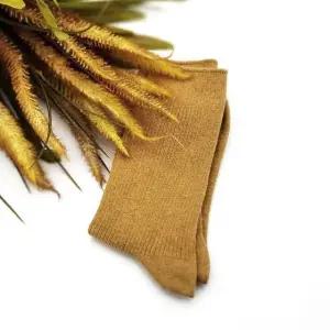 긴목 골지 양말 머스타드 (WFKIK40)