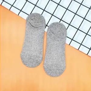 여성용 발목 골지 양말 연그레이 (WFKIK4J)