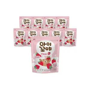 [하프클럽/남양]남양 아이꼬야 요거트큐브 딸기 17g 8개