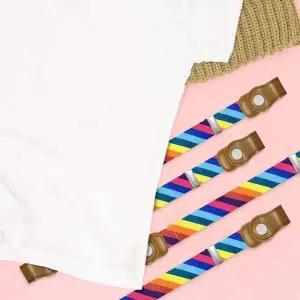 패턴 프리 벨트 무지개