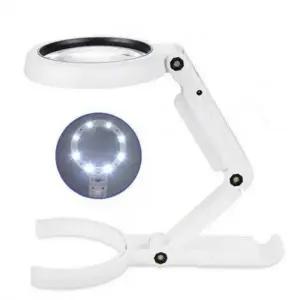 테이블 돋보기 보관 휴대용 접이식 렌드 핸드프리