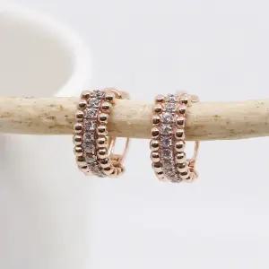 14k 밀그레인 큐빅 원터치 귀걸이 OPDJE4199