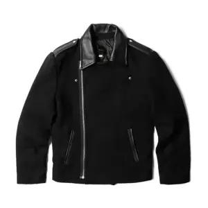 KING 울 배색 라이더 자켓 (WFKHYIG)