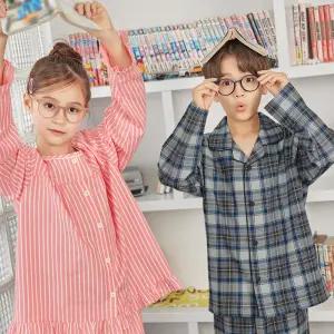 수아팜 [정상가 57600원] 남아동 클래식 체크 코튼 파자마 세트