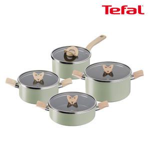 테팔 인덕션 블라썸 민트 냄비 4종세트