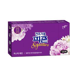 피죤 건조기용 드라이시트, 미스틱레인, 120매