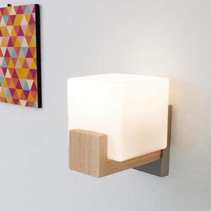 우드 큐브 1등 인테리어벽등 벽조명
