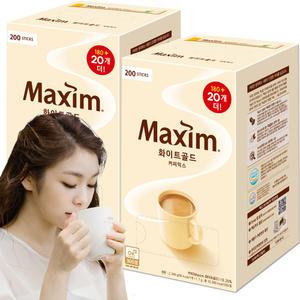 맥심 화이트골드 180T+20T 2개 (200Tx2개 총400T)