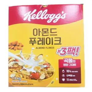 켈로그 아몬드 푸레이크 600g x 3개 후레이크 시리얼