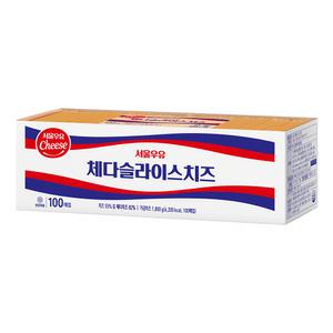 서울우유 체다슬라이스치즈 업소용 1800g(100매)
