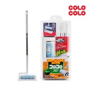 [홈앤미]고로고로 마루용 롱 돌돌이 밀대 테이프 클리너 본체 세트