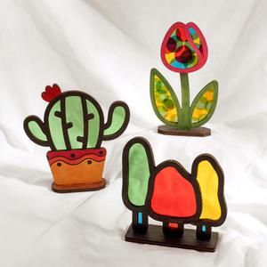 [민화샵] 셀로판지 놀이 썬캐쳐 만들기 색깔놀이 셀로판지만들기