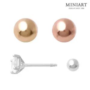 [미니아트] 3mm 볼 패션 피어싱 잠금볼 뒷마개 2종 택1 / 0.7mm바