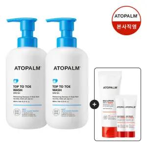 [아토팜] 탑투토워시 460mlX2 (증정)MLE크림 8ml*2+MLE로션 60ml 1/12~18