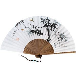 [박씨상방]오죽선대 한지접부채/대나무 53형