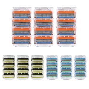 질레트 호환 최고급 퓨전 프로글라이드 프로쉴드 파워 매뉴얼 호환용 5중 면도날 3팩(12입)