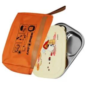 [텐바이텐][빠띠라인] 유아용 스텐레스 식판 5구 평뚜껑 가방포함