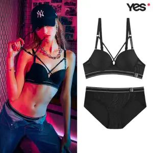 [롯데백화점]예스 블랙 지브라 스트링 헴팬티 세트 YSWBYA01YSWPYA02