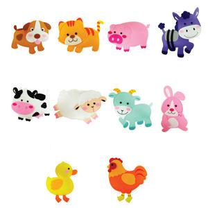 [문구티쳐] 청양토이 교육자료모형(가축10종)펠트용품 게시판꾸미기 미술준비물