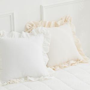 광목 바이오워싱 30수순면 프릴 쿠션커버60X60CM