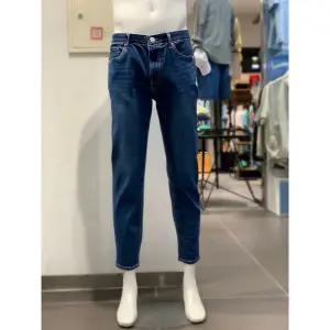 [클라이드앤](김해점)[클라이드 frank stone] 허리 속밴딩 테이퍼드 다크블루데님 FNIDP343M