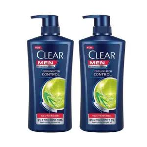 클리어 맨 쿨링 이치 컨트롤 샴푸 650ml 2개