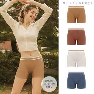 [물랑루즈]플러피 면스판 안심케어 여드로즈팬티 여성사각속옷 4종 택1