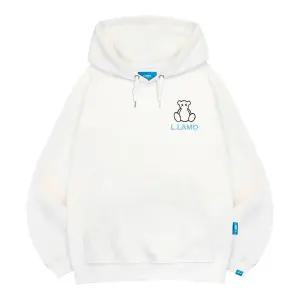 엘라모 기모H 라인베어 후드티 남녀공용 빅사이즈 M~4XL