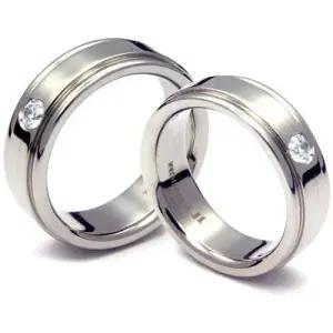 T-012D1 DIA CO 다이아몬드 티타늄 커플링 반지 이니셜무료 무료배송 맞춤제작 평생AS