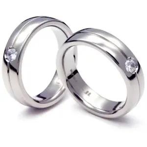 T-021D1 DIA CO 다이아몬드 티타늄 커플링 반지 이니셜무료 무료배송 맞춤제작 평생AS