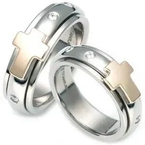 T-955 CO 14K 골드 티타늄 커플링 반지 이니셜무료 무료배송 맞춤제작 평생AS