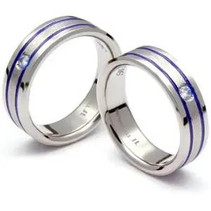 T-028D1B CO 티타늄 커플링 반지 이니셜무료 무료배송 맞춤제작 평생AS