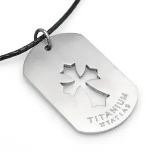 TSP-515 티타늄 십자가 펜던트 목걸이 무료배송 평생AS