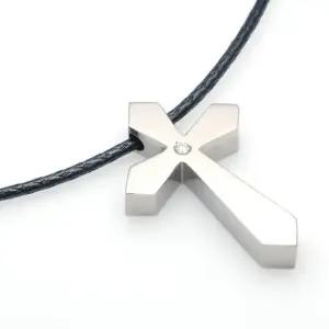 TP-022 티타늄 십자가 펜던트 목걸이 무료배송 평생AS