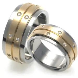 T-519 CO 14K 골드 티타늄 커플링 반지 이니셜무료 무료배송 맞춤제작 평생AS