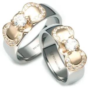 T-907 CO 14K 골드 티타늄 커플링 반지 이니셜무료 무료배송 맞춤제작 평생AS