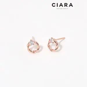 [하프클럽/]CIARA 14K Nerola 코일써클 캐럿 귀걸이(SilverPin)