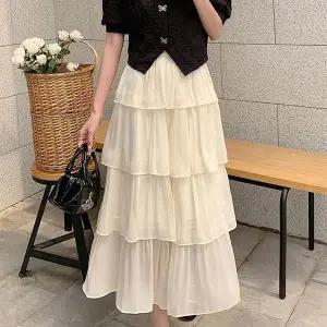 [오노마] ONM 여성 여름 밴딩 롱스커트 캉캉디자인 예쁜 롱치마 (S10764029)