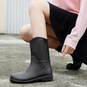 [오노마] ONM 여자 비올 때 미들 레인 부츠 장화 패션 코디 데일리 (S11879789)