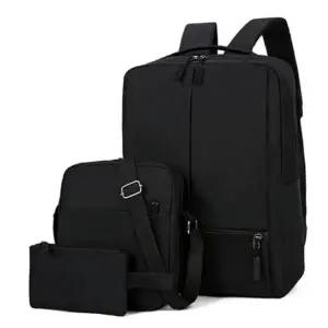 [셀러허브][라일리] Rly 백팩 미디팩 파우지 3종 세트 USB포트 데일리 백팩 (S9545816)