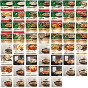 비비고 사골곰탕 육개장 미역국 된장찌개 김치찌개 65종 모음전