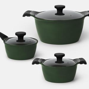 DELLA 인덕션 IH 세라믹냄비 내구성강한 눌러붙지않는 냄비세트 / 3종