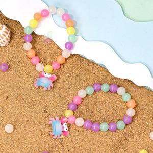 야광 구슬 팔찌 만들기 세트 DIY 키트 여름 재료 컬러 비즈 공예 어린이 유아 초등 돌봄 꾸미기