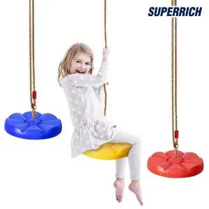 [케이에스몰]슈퍼리치 어린이 원형 그네 유아동 실내 안전그네 놀이 가정용 문틈그네 스윙 흔들그네 야외