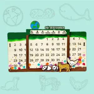 우드 만년 달력 만들기 키트 미술 공예 꾸미기 색칠 탁상용 캘린더 어린이 초등 학교 방과후 수업 돌봄