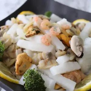 냉동손질 해물믹스 해물모듬 5종 600g X2개 오징어 새우 홍합 바지락