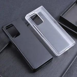 르랑 갤럭시 Z폴드4 미니멀 슬림 케이스 B 폴더 지폴드 투명 제트 폴더폰CC01E-13 하드 변색없는 핸드폰