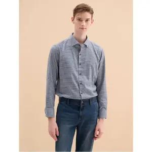 [Galaxy] 코튼 혼방 하운드투스 셔츠 - 블루 (GA4864U11P)