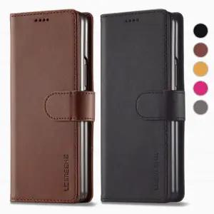 르랑 갤럭시 Z폴드3 가죽 카드 케이스 B 폴더 지폴드 지갑 다이어리 제트 CC06F-8 힌지 보호 슬림 폴더폰