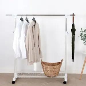 [텐바이텐]이동식 스탠드 옷걸이 철재바구니 행거 082-1